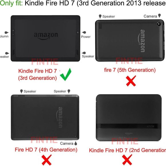 NWOT Kindle Fire HD 7 Leopard Folio Case w/ Auto Sleep/Wake Feature - Picture 9 of 11